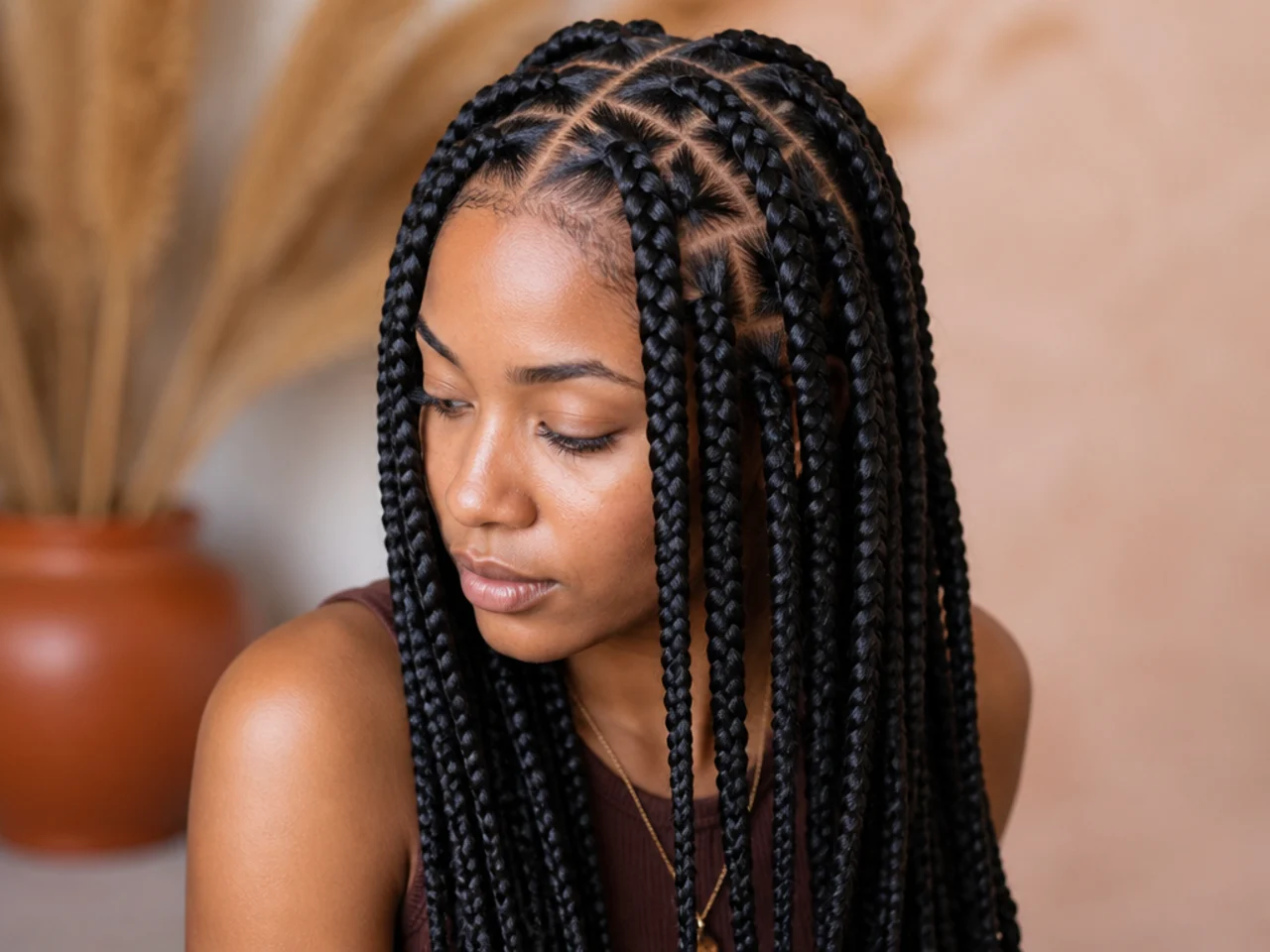 Braids at four weeks of growth