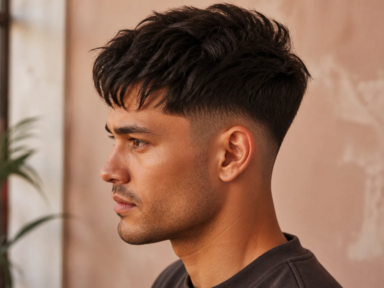 Layered French Crop with Low Fade
