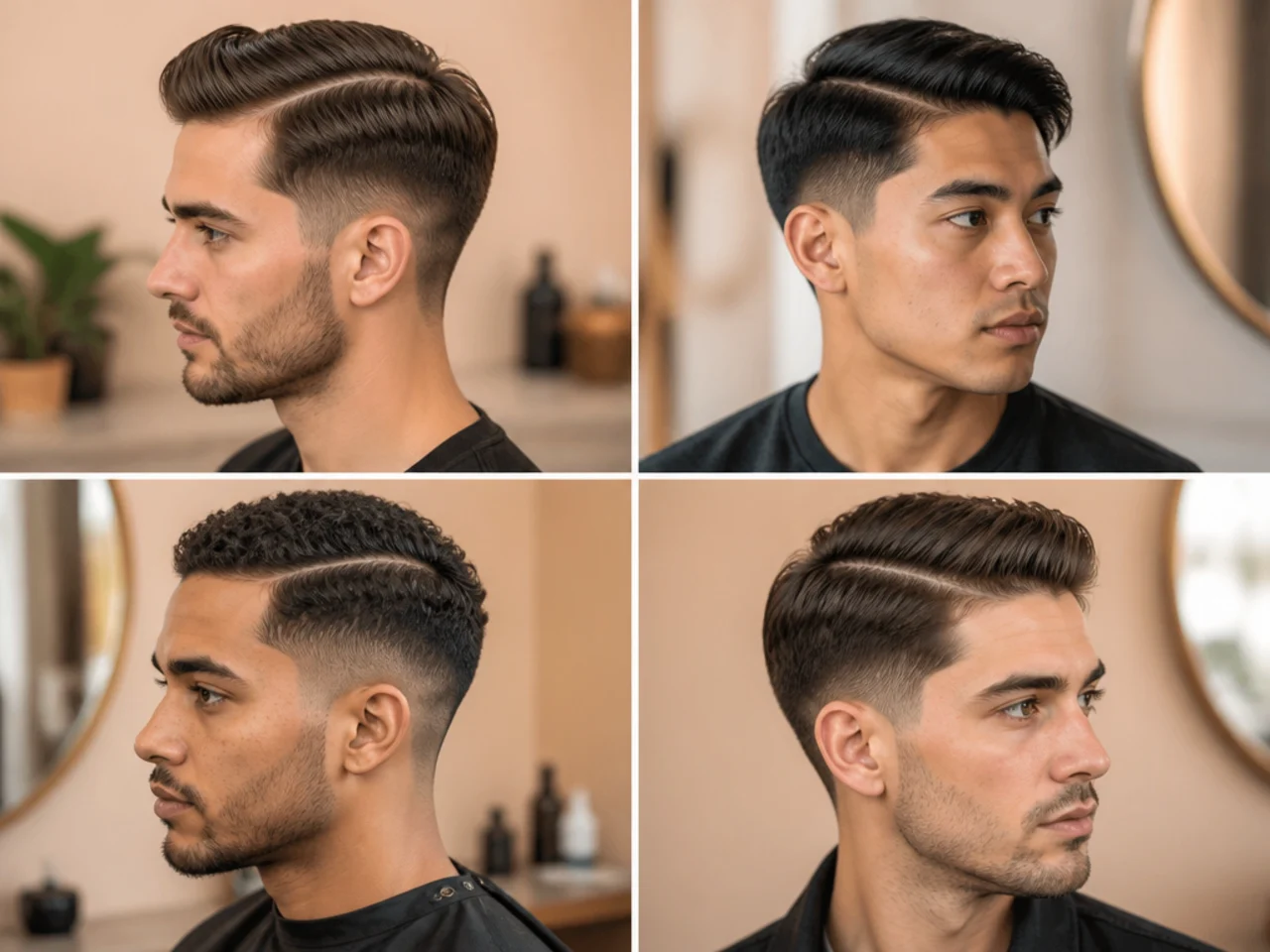 Side Part with Taper Fade