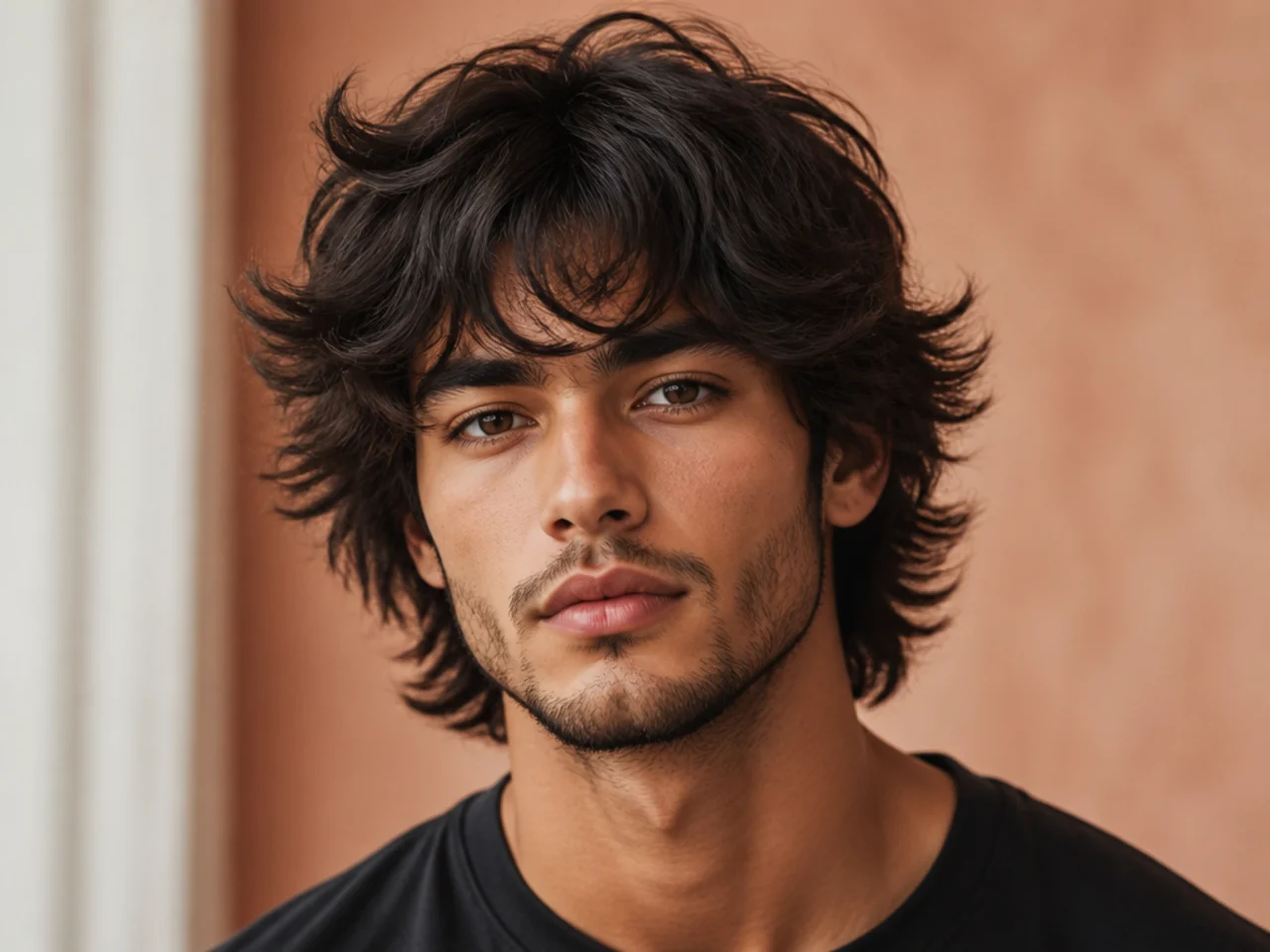 Thick, Shaggy Hair with Layers