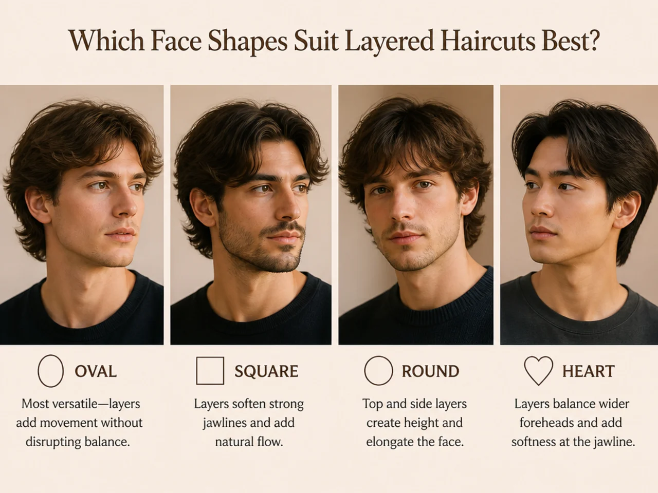 Which Face Shapes Suit Layered Haircuts Best?