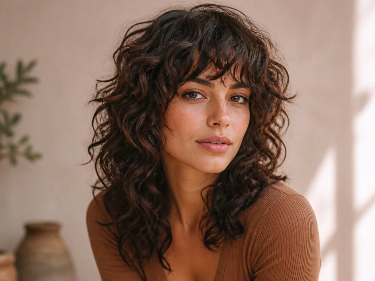 Layered Shag for Curls/Waves
