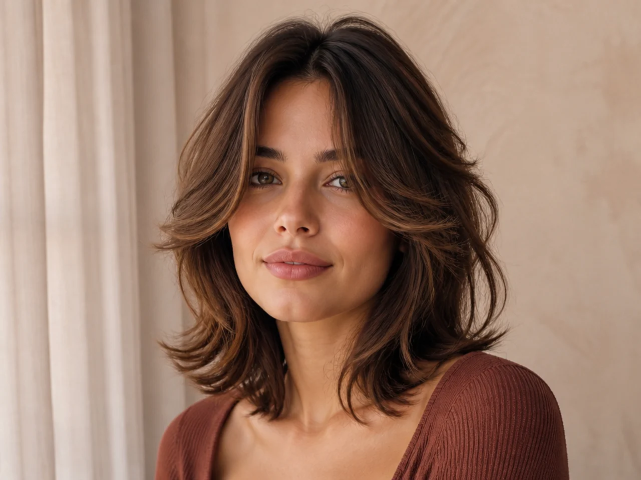 Shoulder-Length Cut with Face-Framing Layers