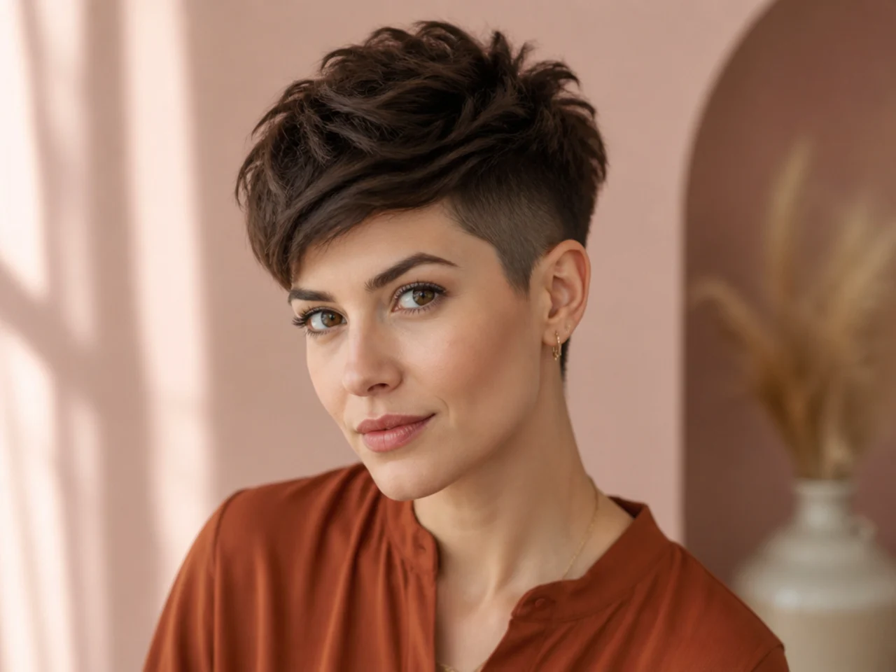 Undercut Pixie with Textured Top