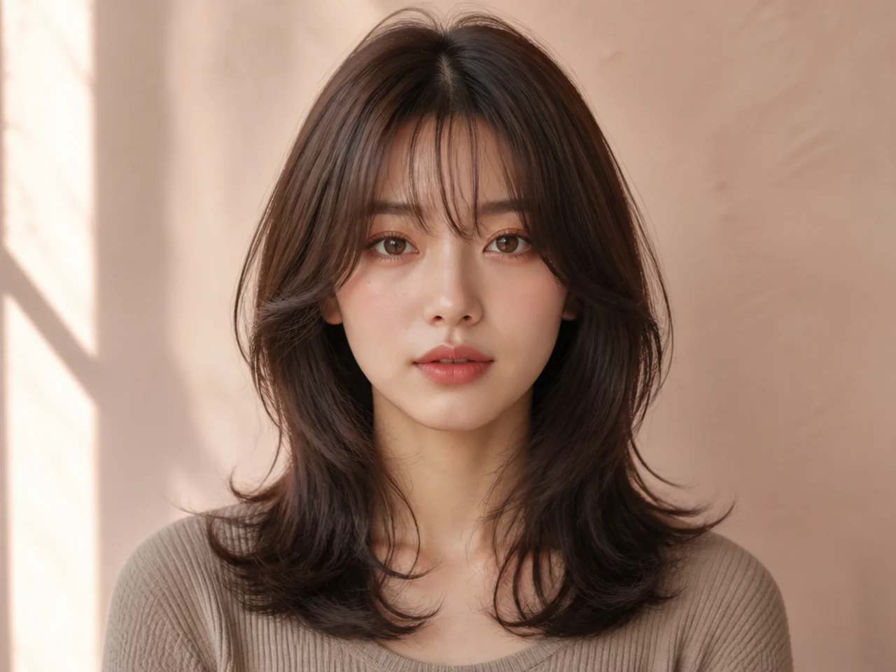 Hush cut layering at the face