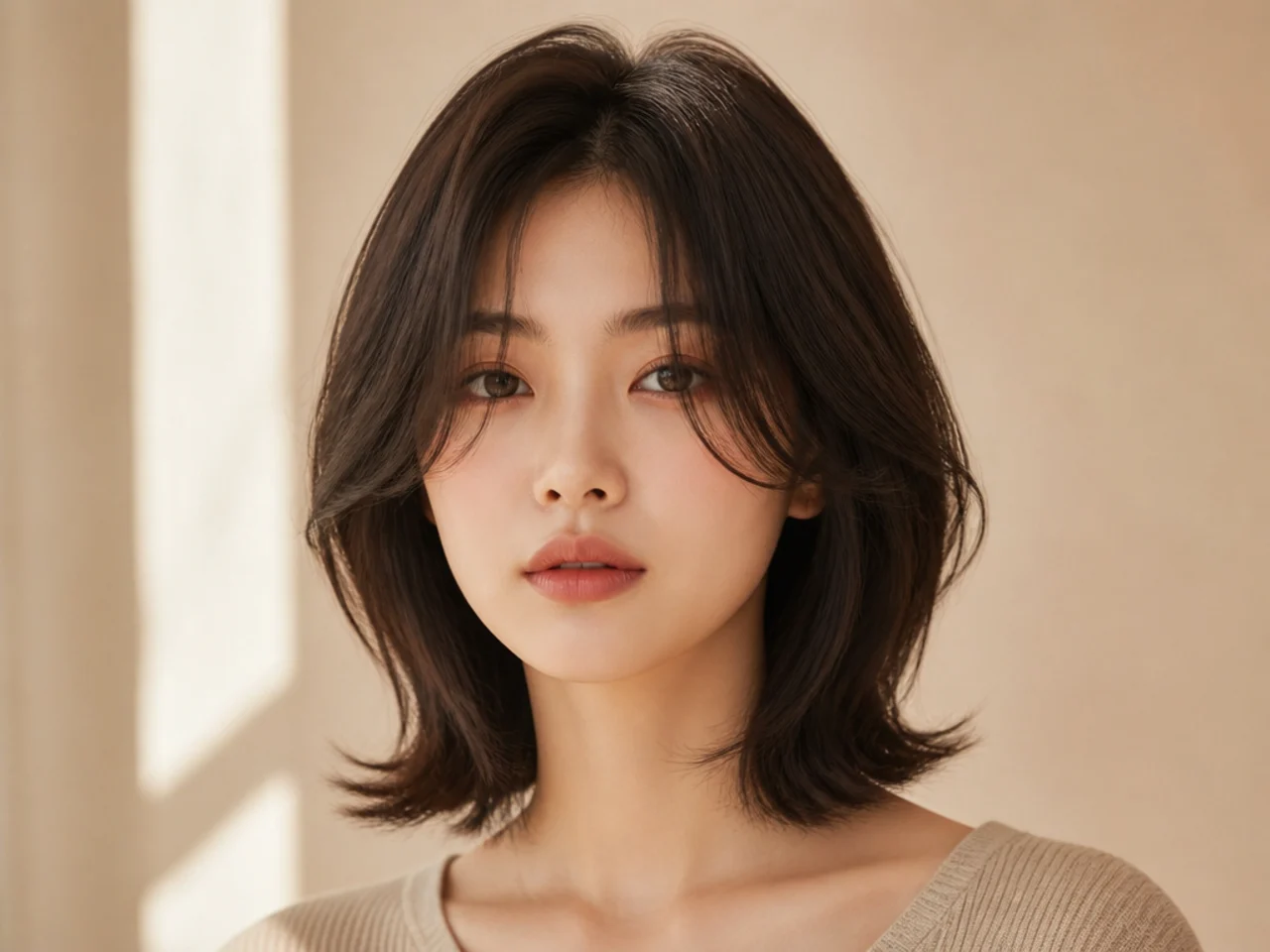 A layered Korean lob