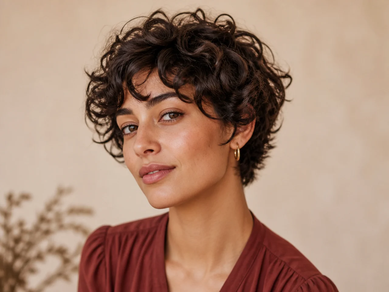 Can layered short hair work with curly textures?