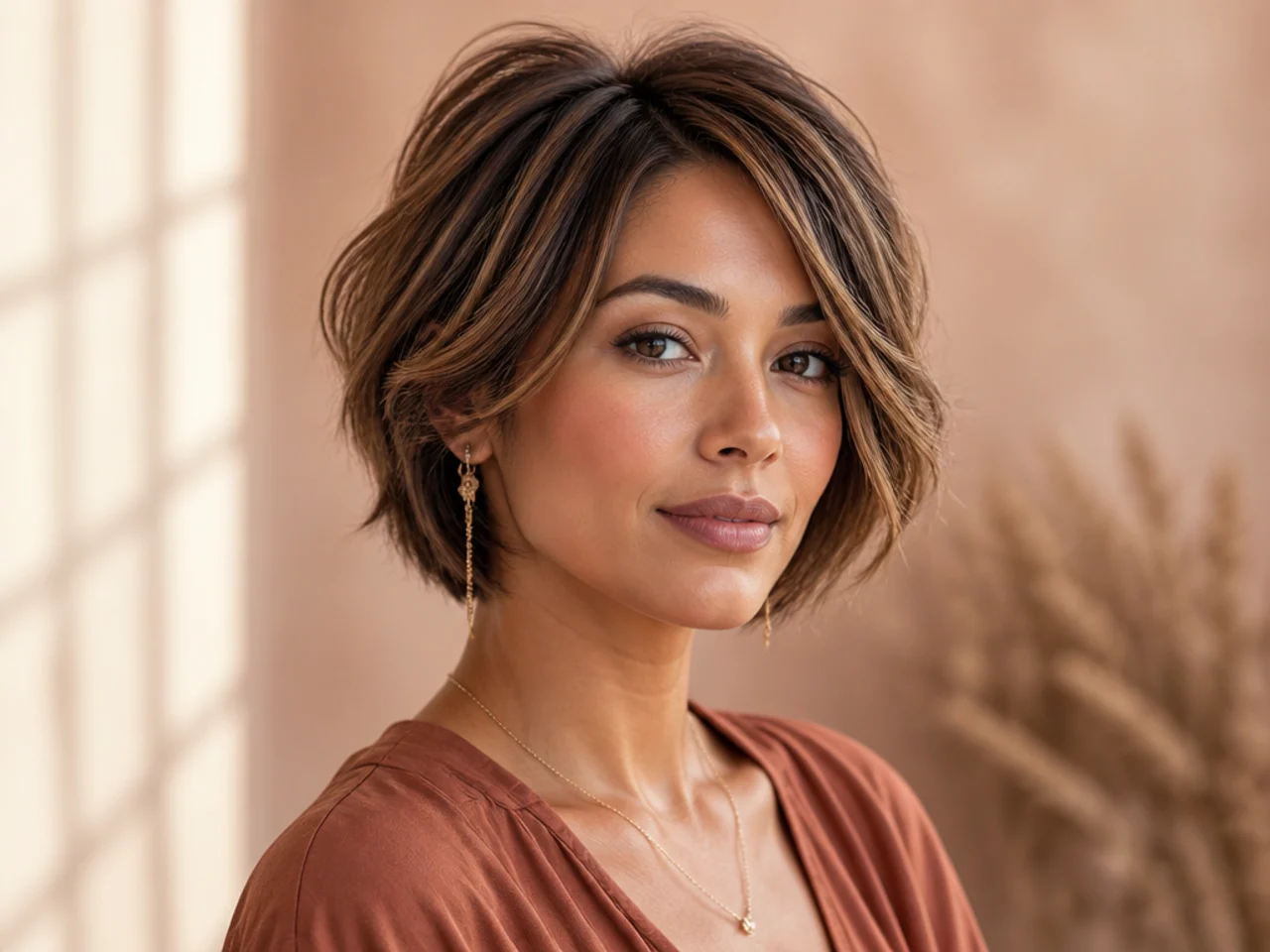 Easy 32 Layered Womans Short Hair Styles