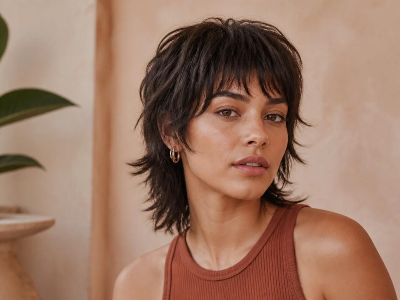 Mullet with Bangs