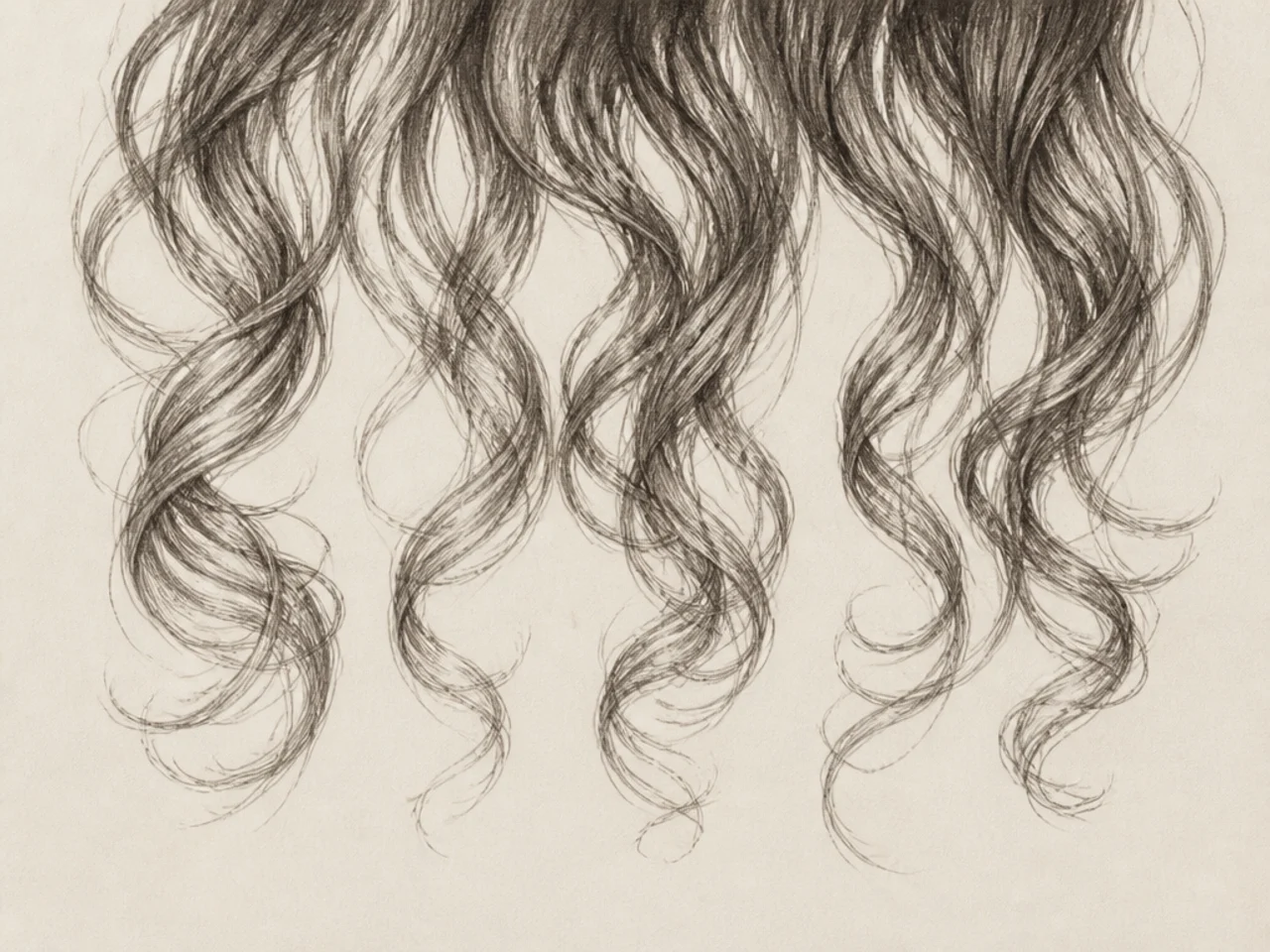 A study of the loosened ends of long curls