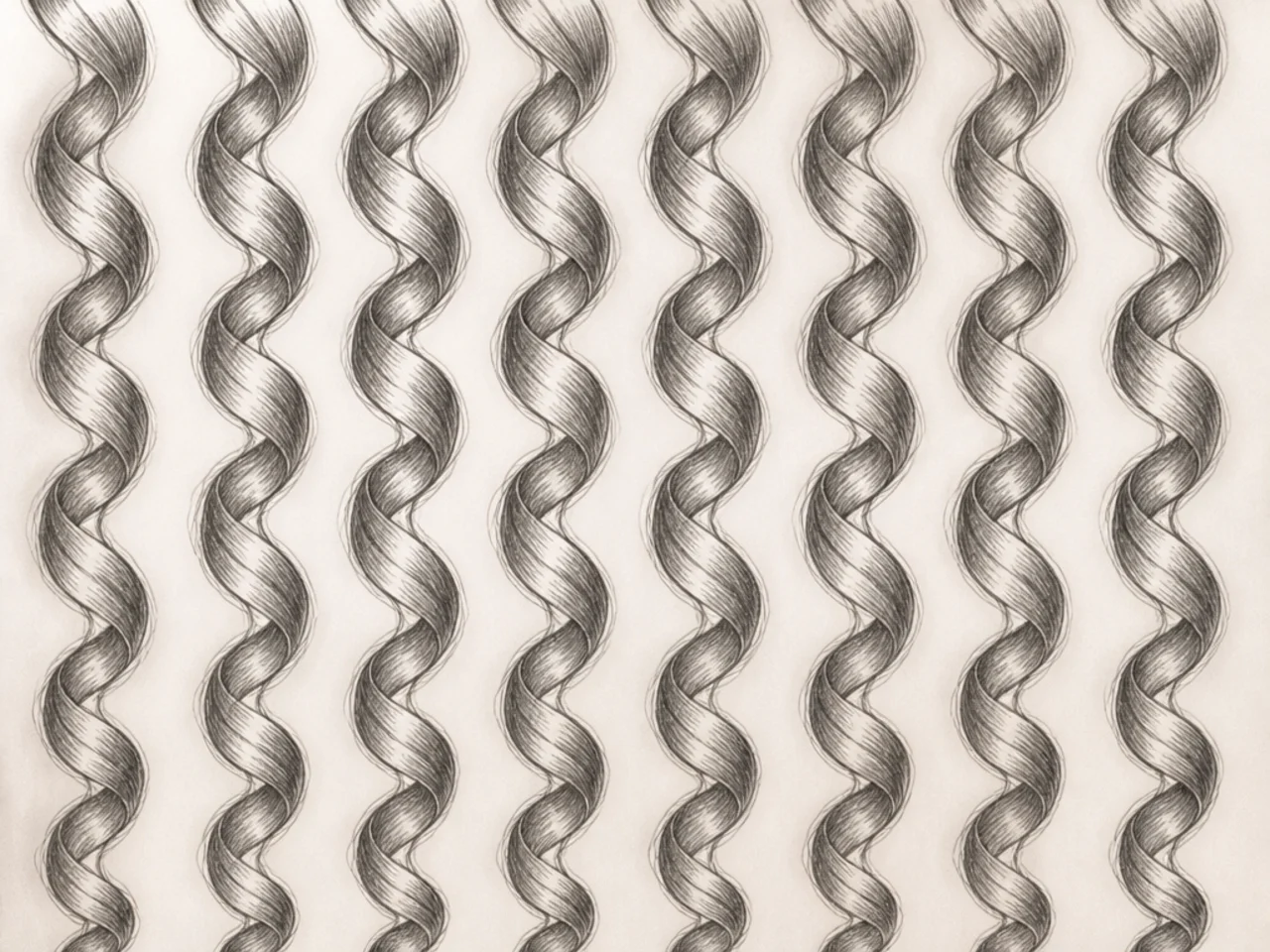 Uniform repeating curl reading as wallpaper