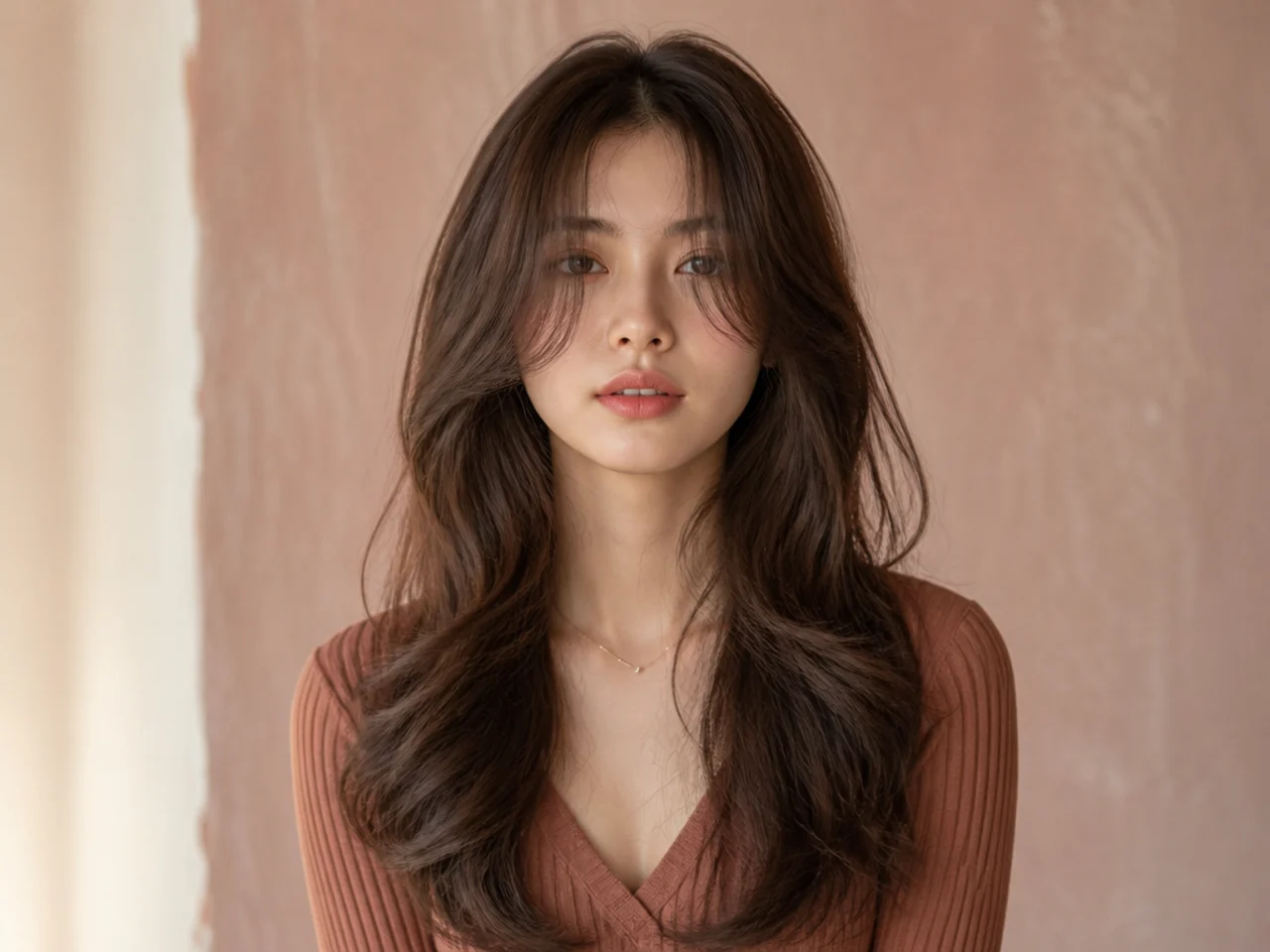 Long thick hair with weight removed