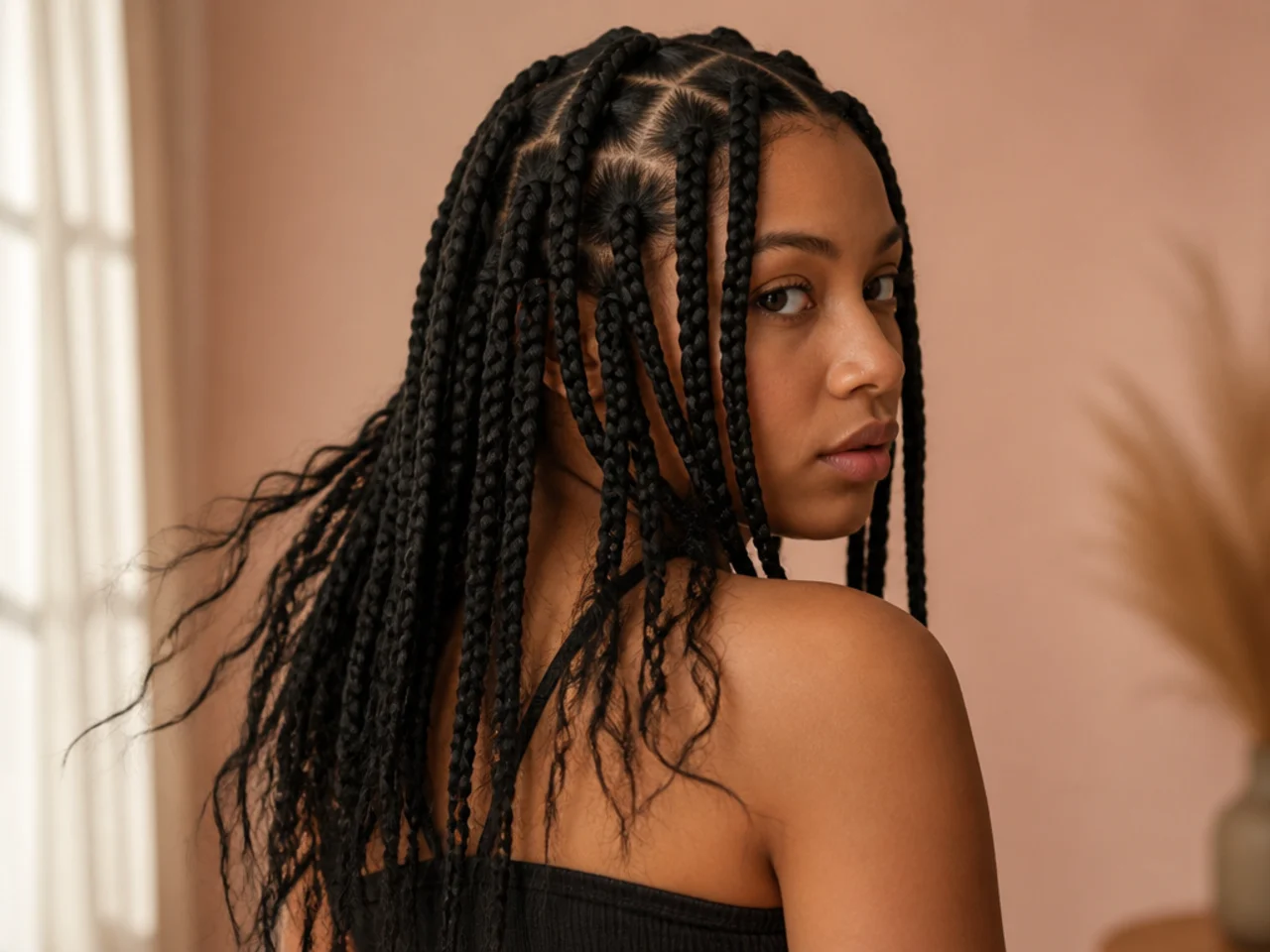 Frayed and tangled braid ends