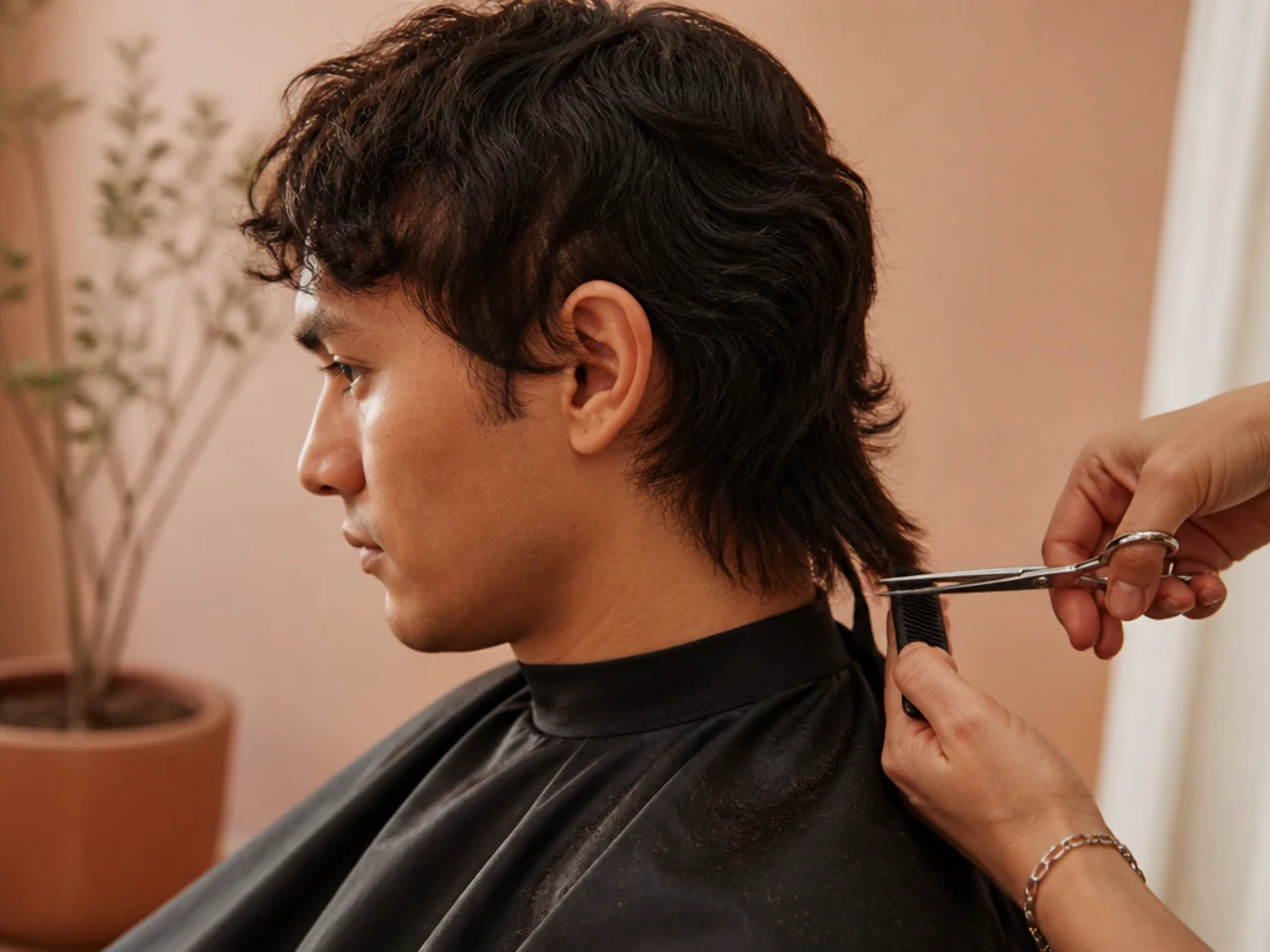 A quarter inch point cut taken off a mullet tail at week twenty