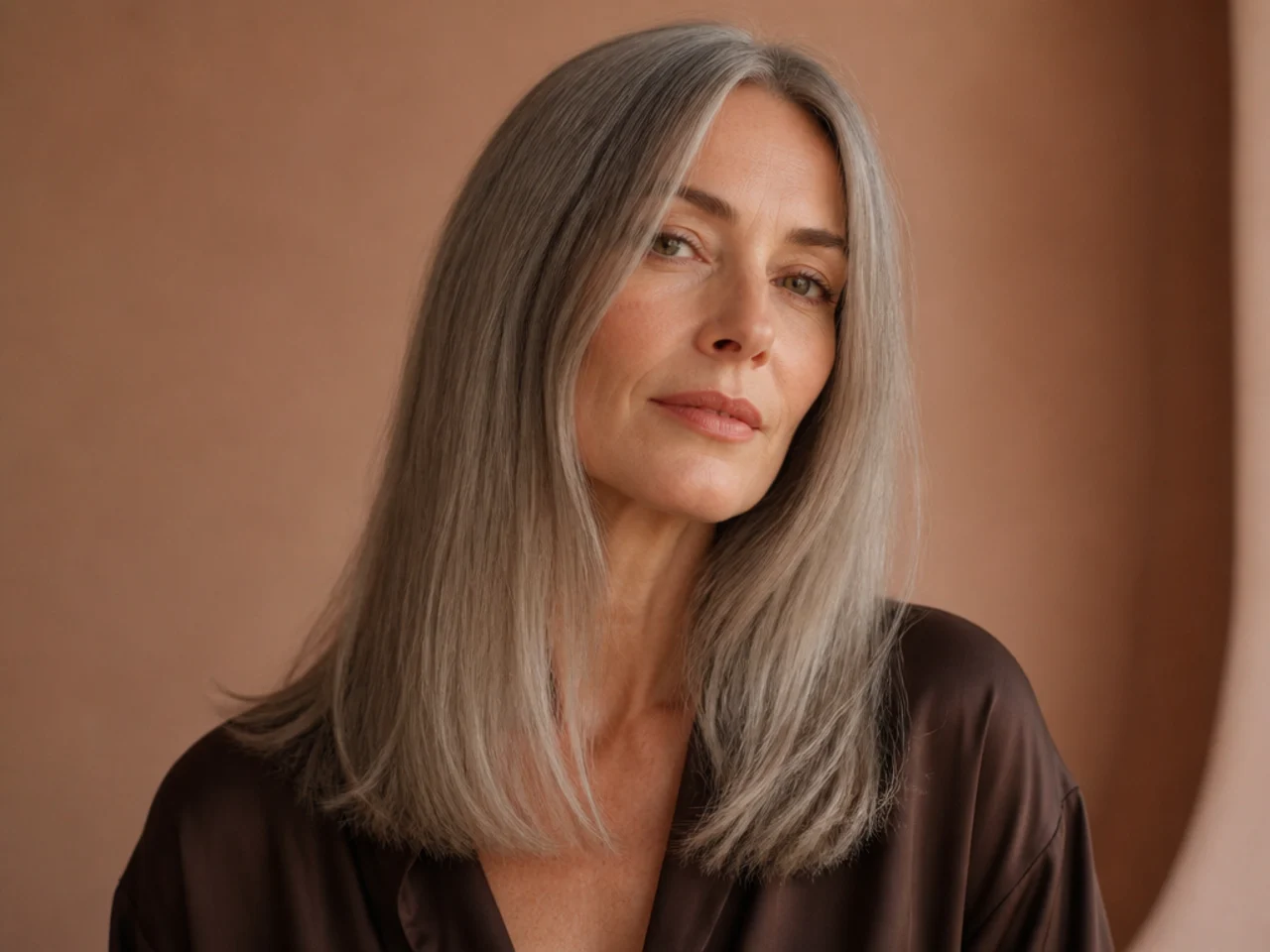 Long fine hair with blunt ends