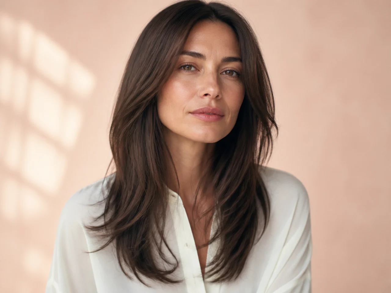 Long hair with split tapering ends