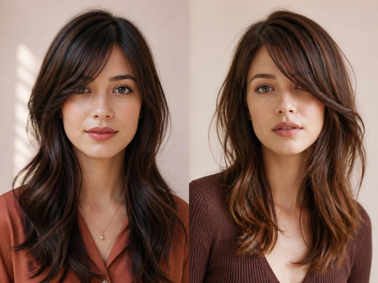 Cheekbone and jaw-length sweeps compared