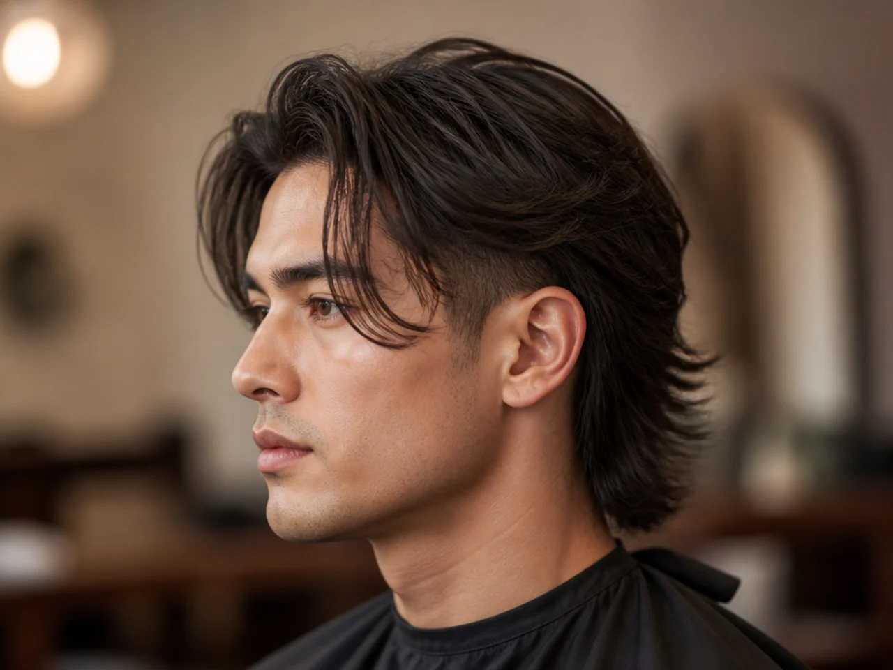 Editorial lineup of long two block haircut variations on straight and wavy hair