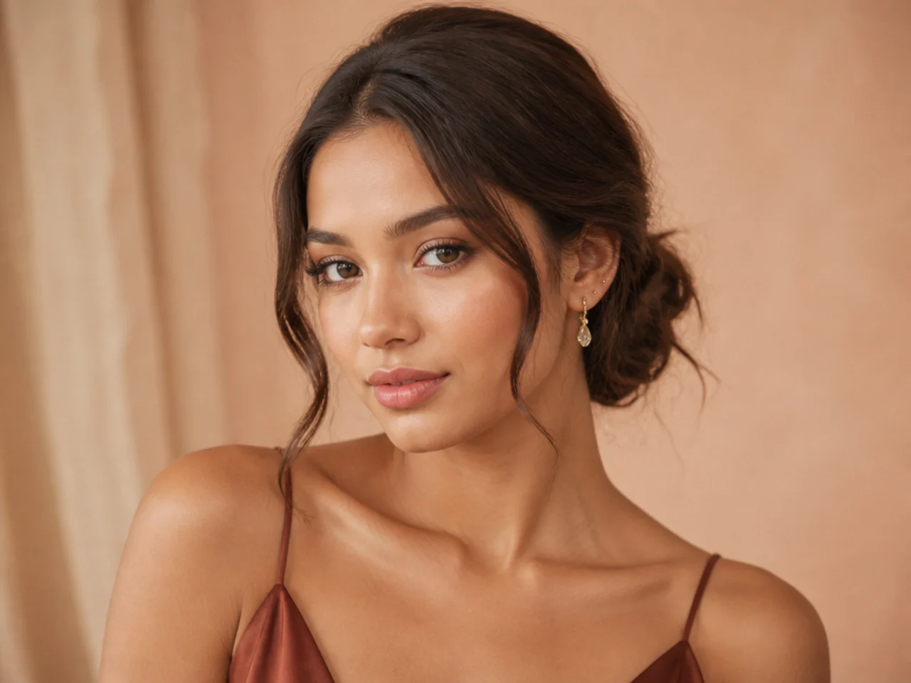 Do low buns work on short brown hair?