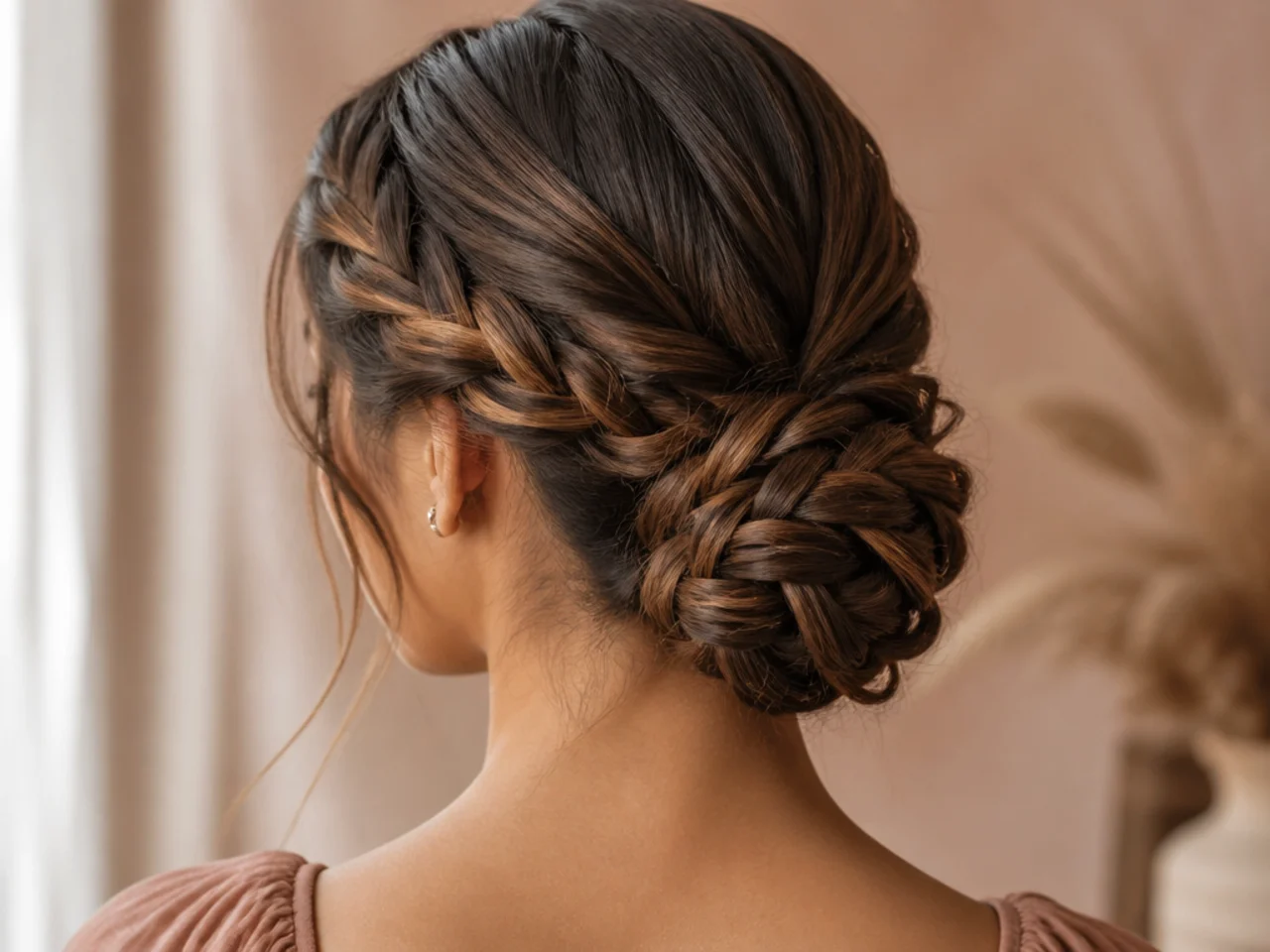 A braided chignon