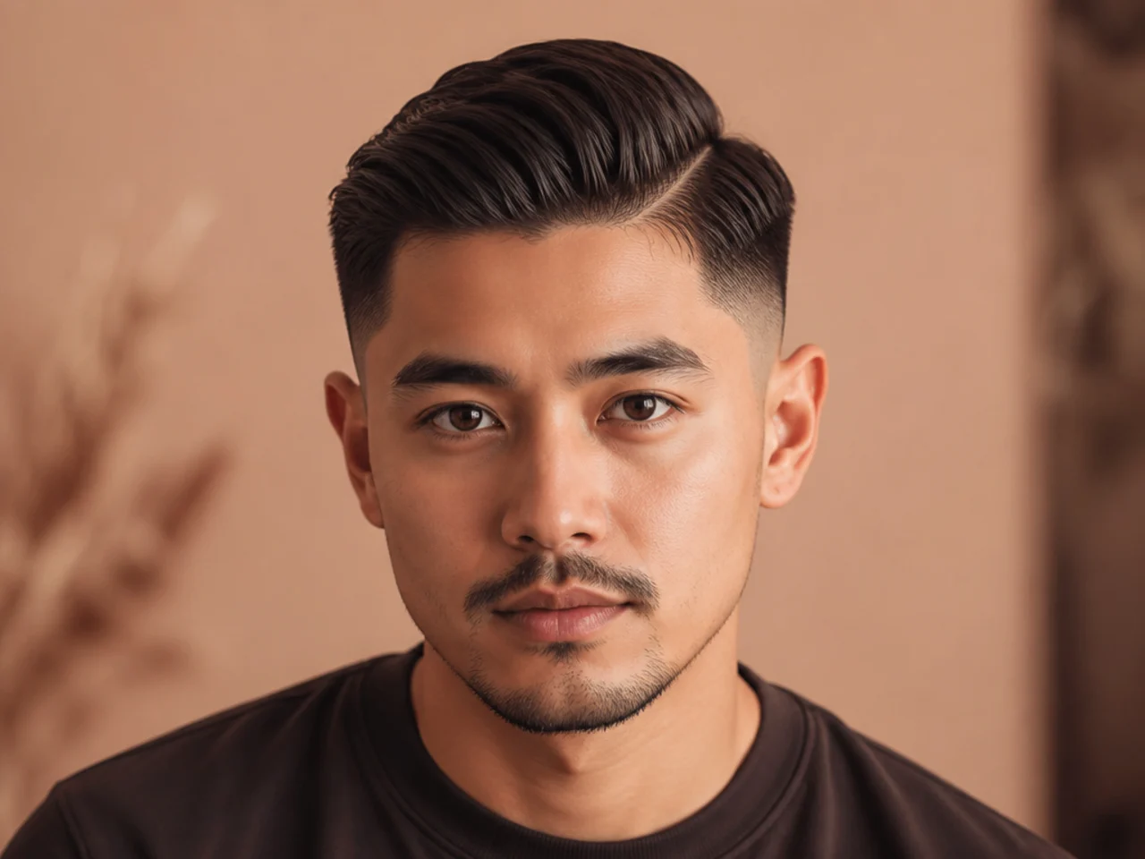 A low drop fade comb over