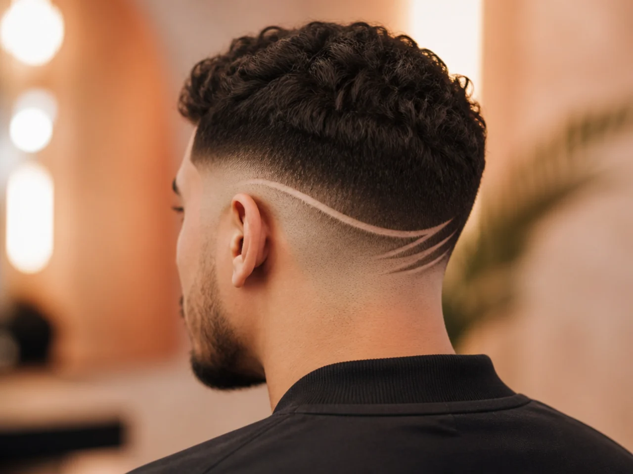 A low fade design at day seven