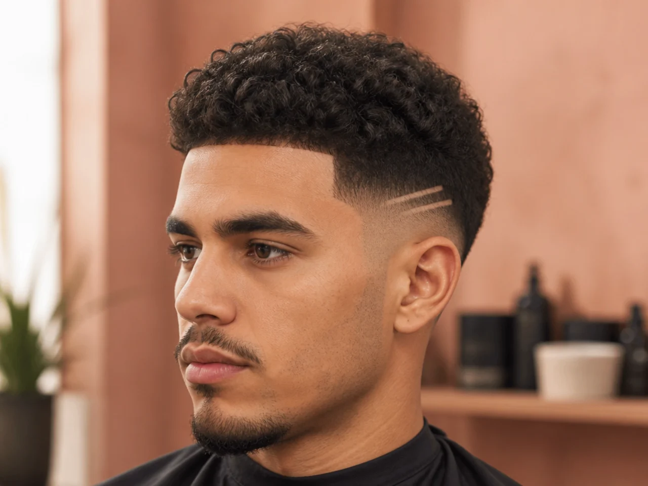 Double short lines on a low fade