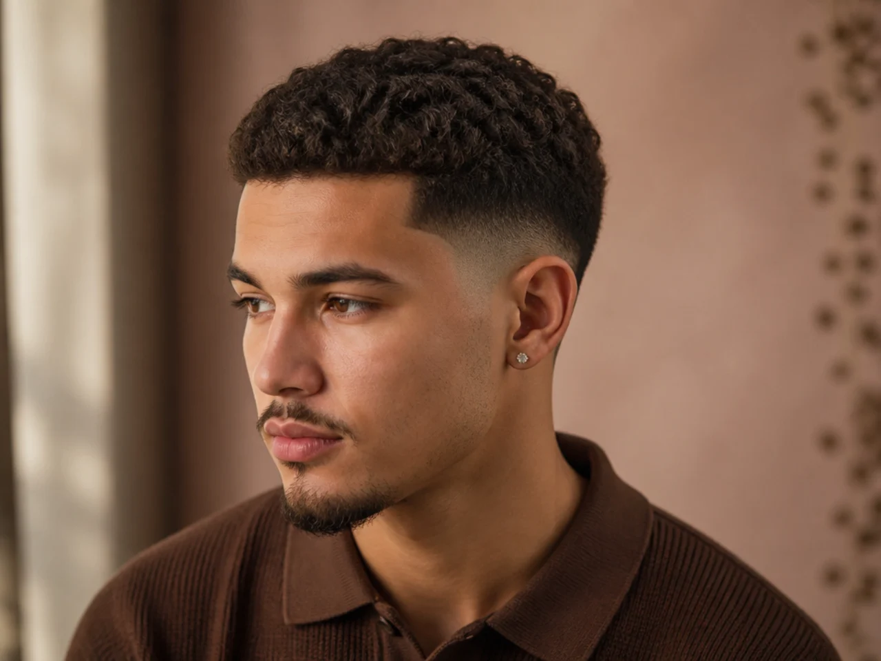 A low fade with graduated sides