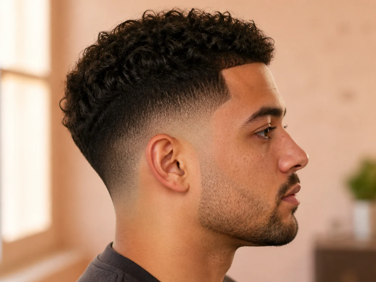 A low fade with heavy sides