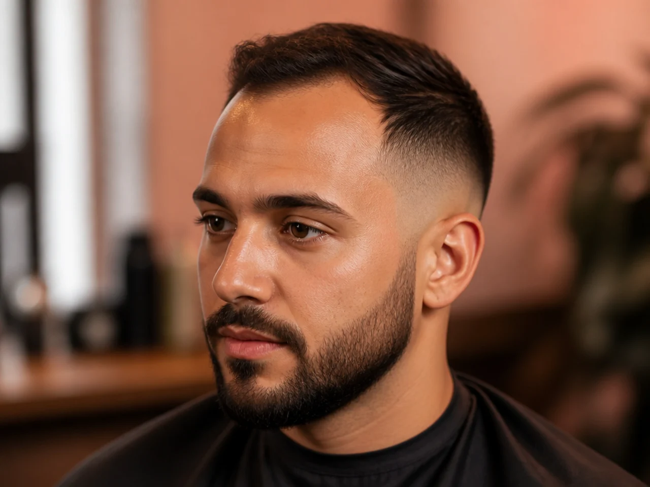 A low fade on a receding hairline