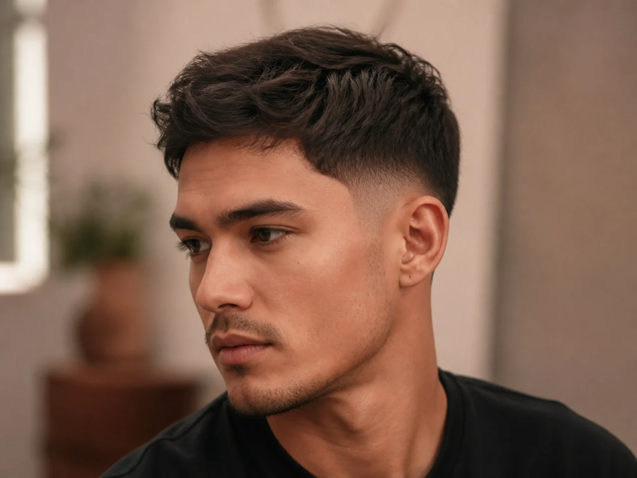 Three-quarter view of a saved low fade idea
