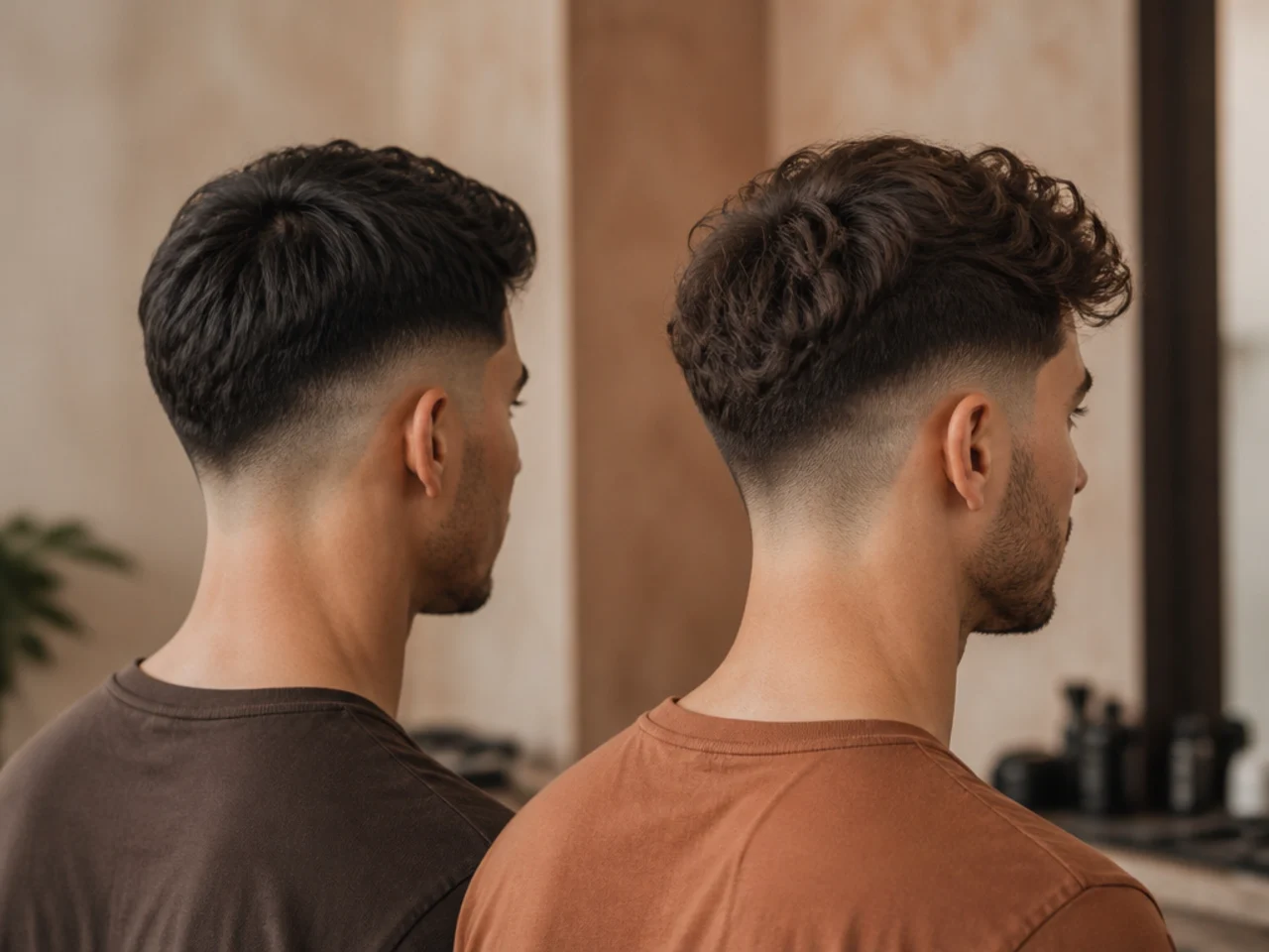 Comparing side weight in two saved low fade photos