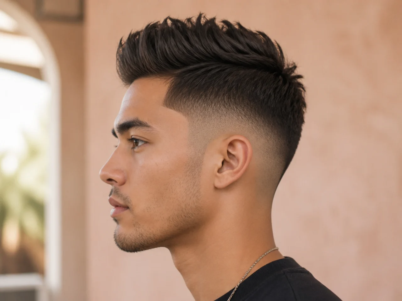 A low fade with height added on top