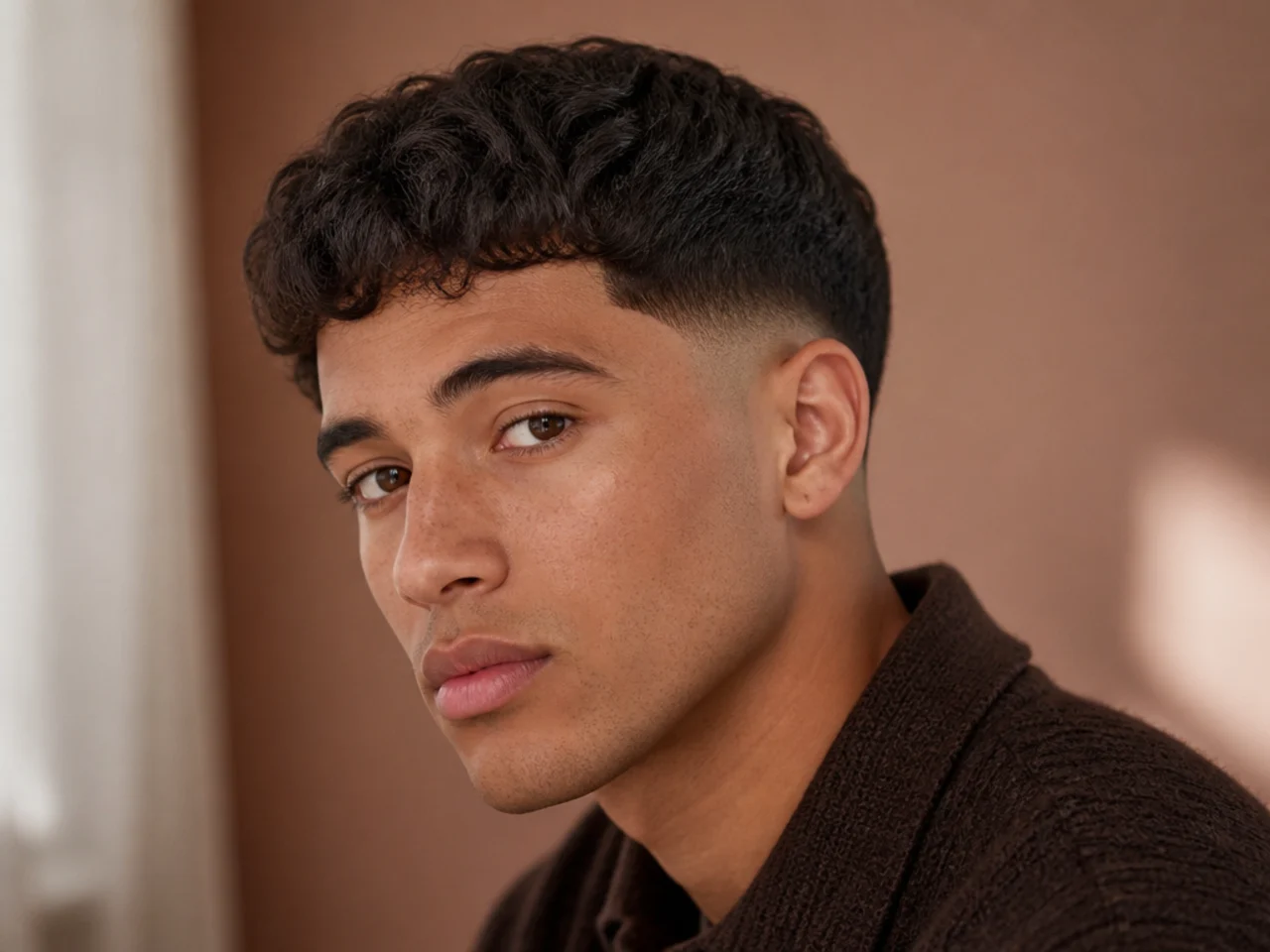 A low fade with heavy ungraduated sides