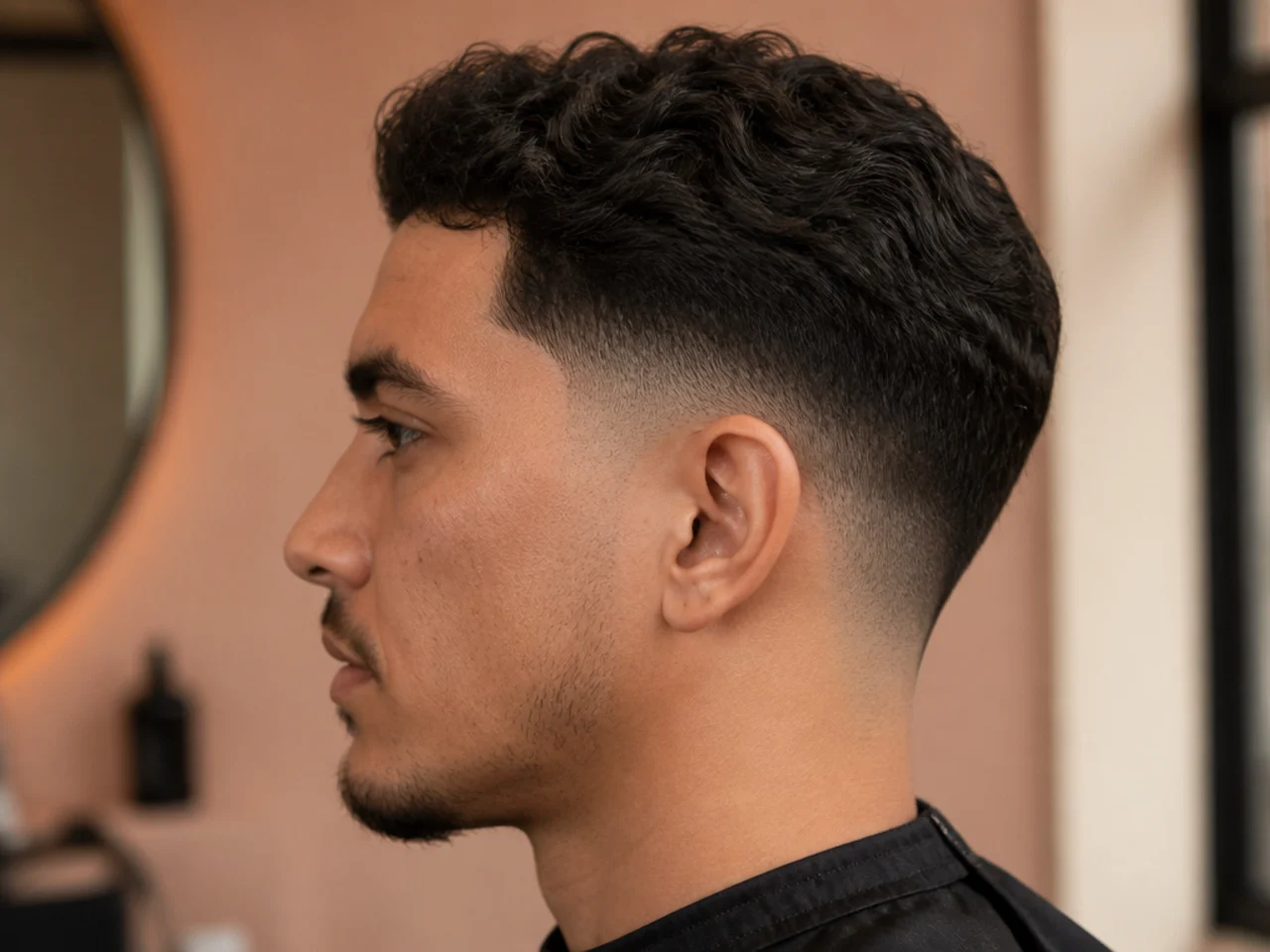A low fade with graduated sides