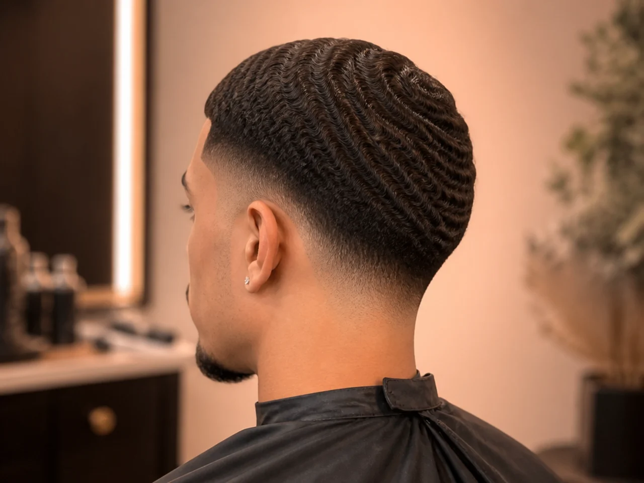 Low fade waves with a tapered nape