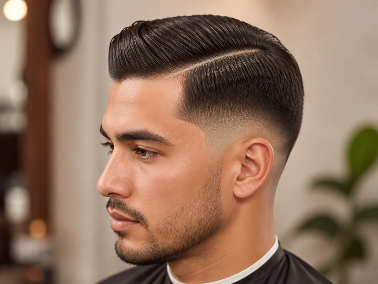 Hard Side Part with Low Taper Fade