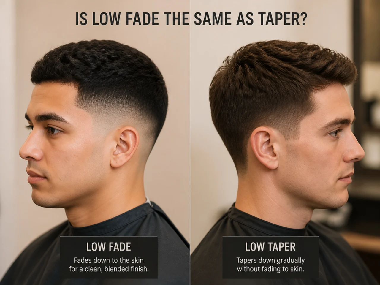 Is low fade the same as taper?