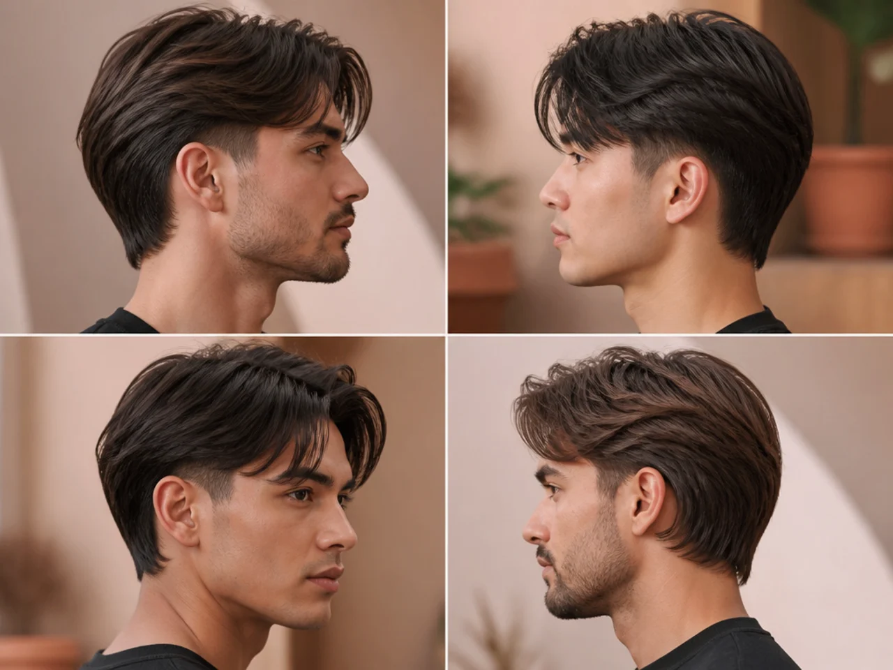 Medium, Layered and Straight
