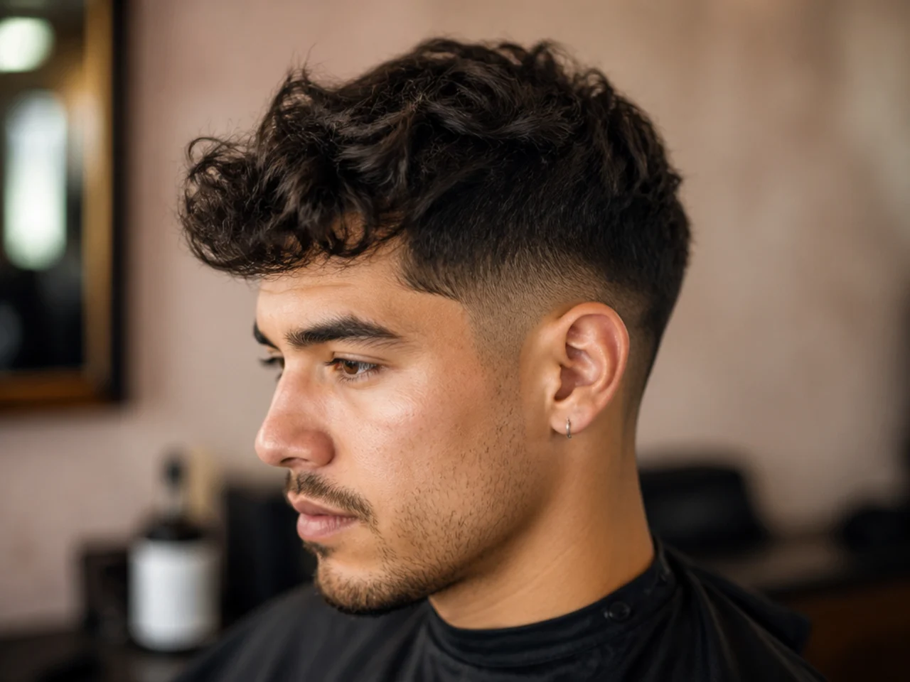 Short Messy Waves with Low Fade