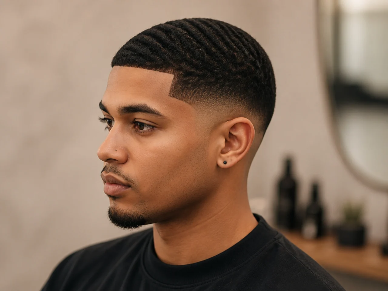 Waves Buzz Cut with Low Temp Fade