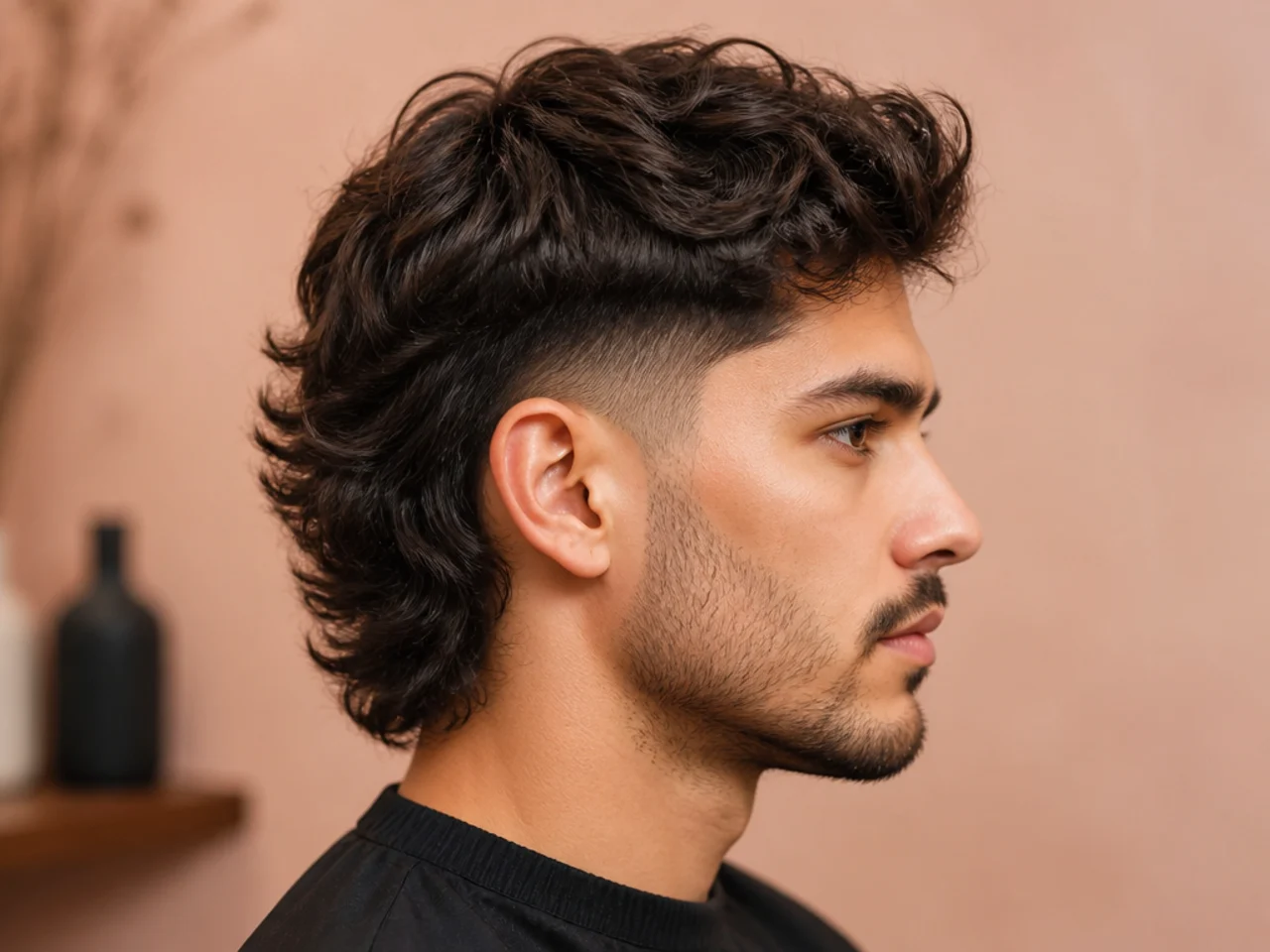 Comparison of three low fade mullet variations by back length on three different models