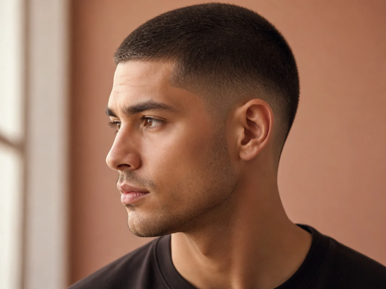 Long Buzz Cut Fade