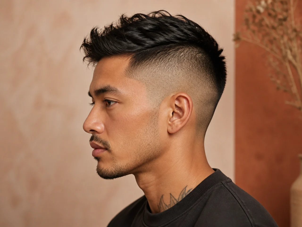 Shaved Sides with Faux Hawk