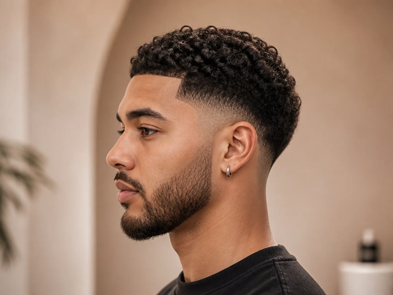 Grid of specialized low taper fade styles including hard part, Edgar, hair design, beard blend, undercut and messy texture