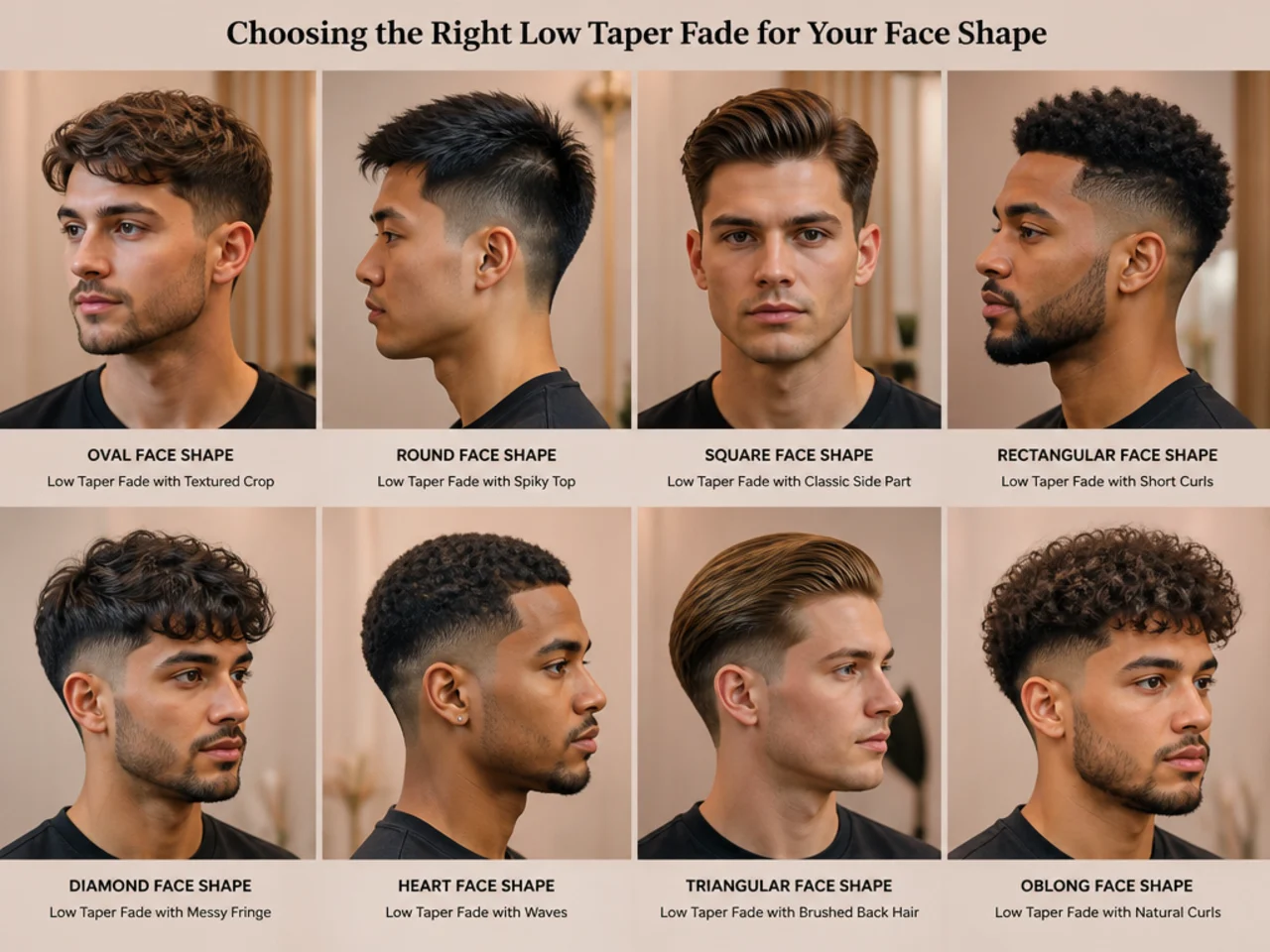 Choosing the Right Low Taper Fade for Your Face Shape