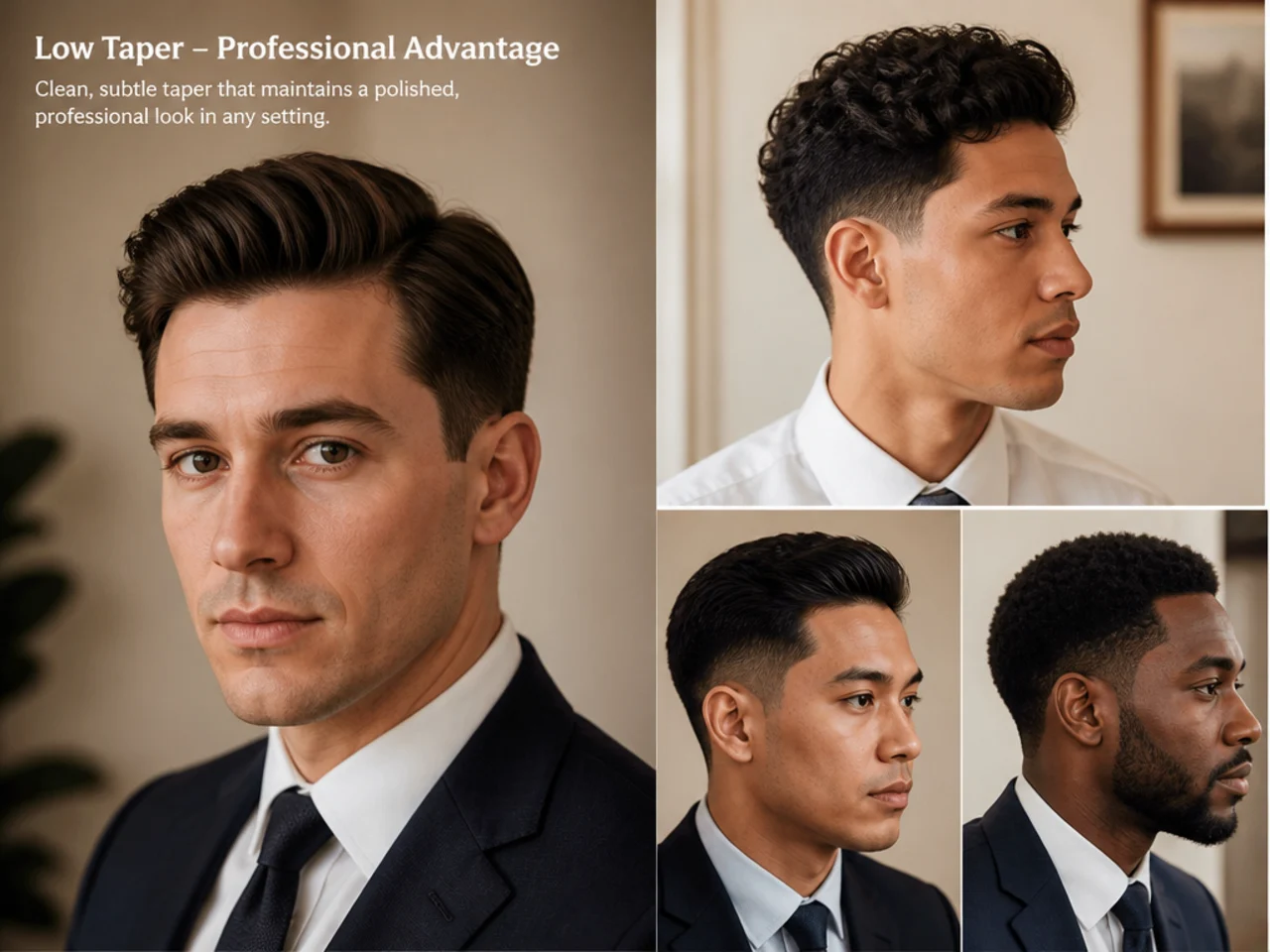 Professional Advantage of low taper hairstyle