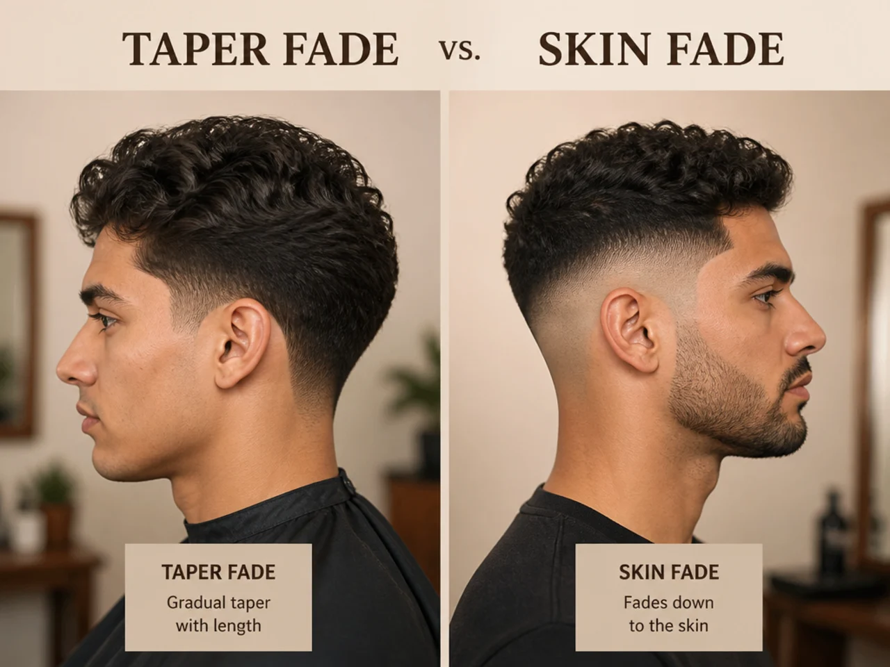 Taper Fade vs. Skin Fade
