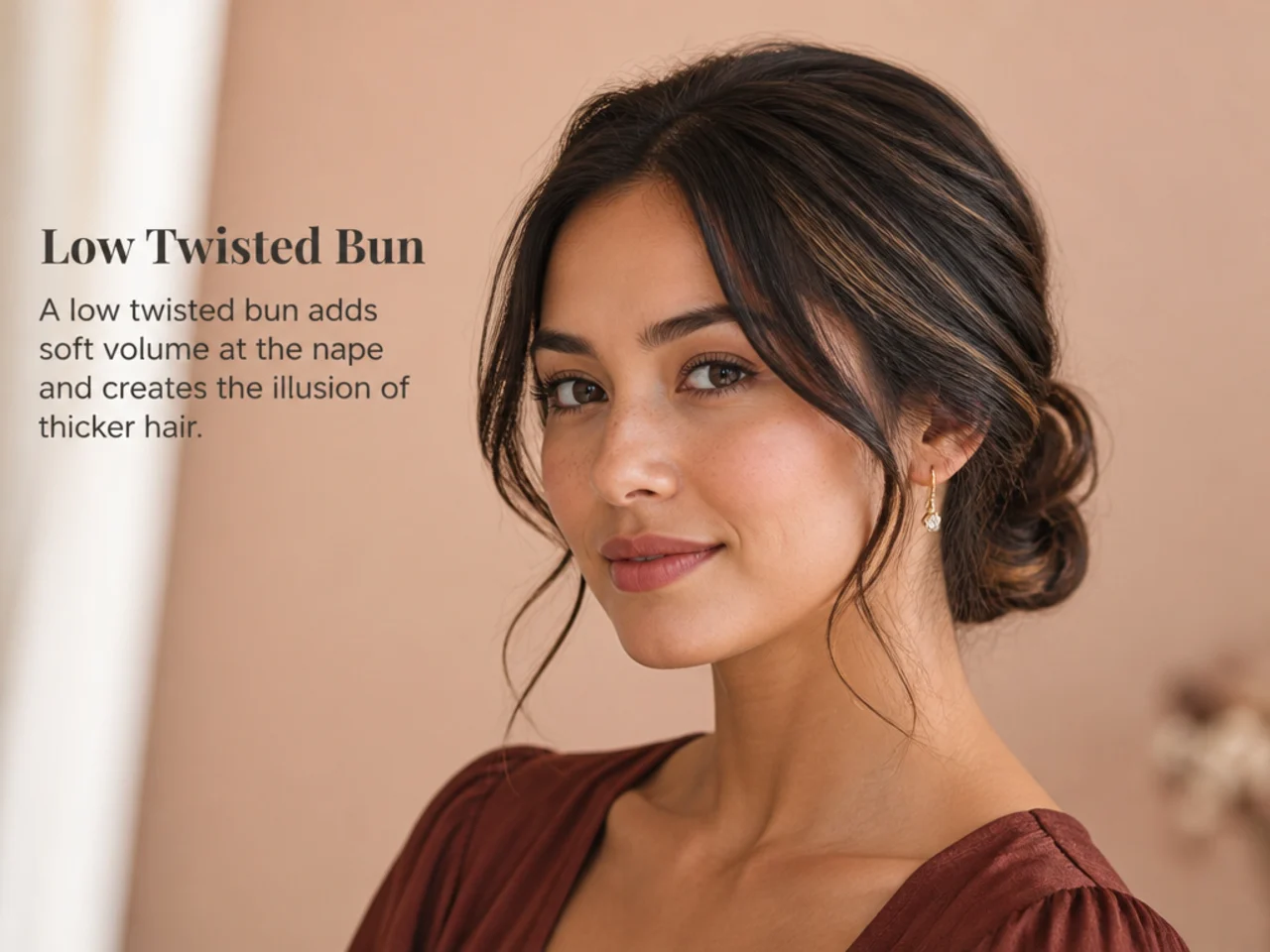 Which low updo is best for thin hair?