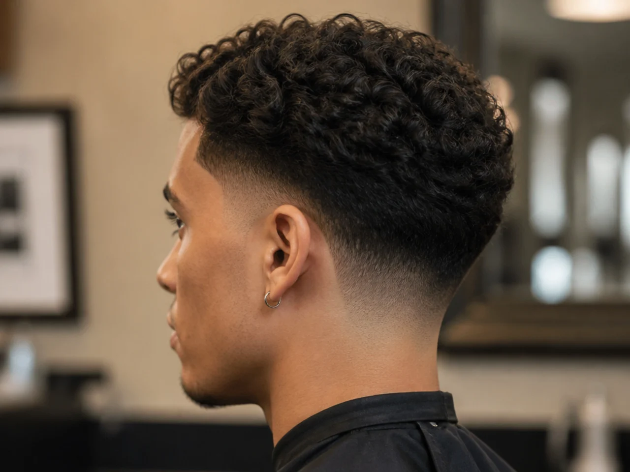 A conservative first low taper fade